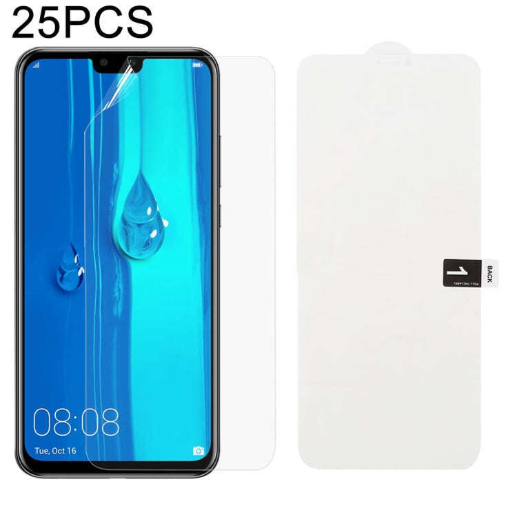 25 PCS Soft Hydrogel Film Full Cover Front Protector with Alcohol Cotton + Scratch Card for, For ...