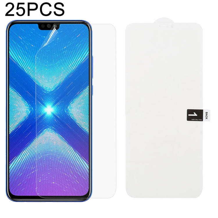 25 PCS Soft Hydrogel Film Full Cover Front Protector with Alcohol Cotton + Scratch Card for, For ...