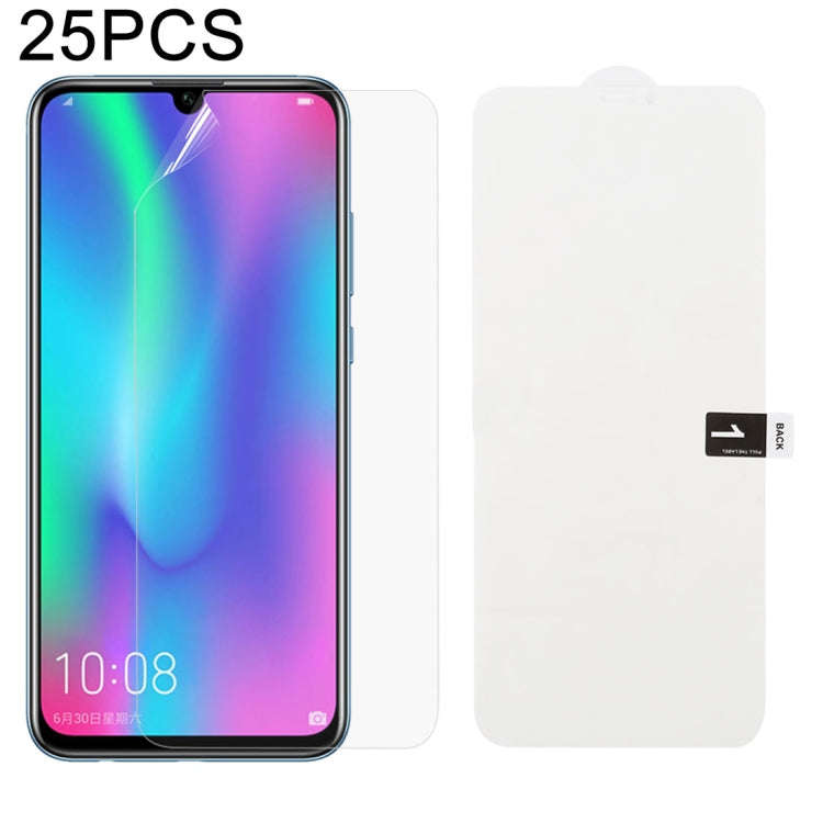 25 PCS Soft Hydrogel Film Full Cover Front Protector with Alcohol Cotton + Scratch Card for, For ...