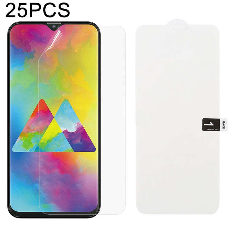 25 PCS Soft Hydrogel Film Full Cover Front Protector with Alcohol Cotton + Scratch Card for Galax...