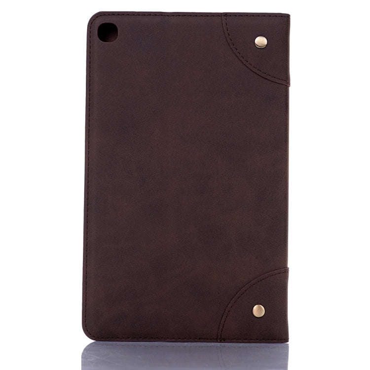Retro Book Style Horizontal Flip Leather Case with Holder & Card Slots & Wallet, for Galaxy Tab A...