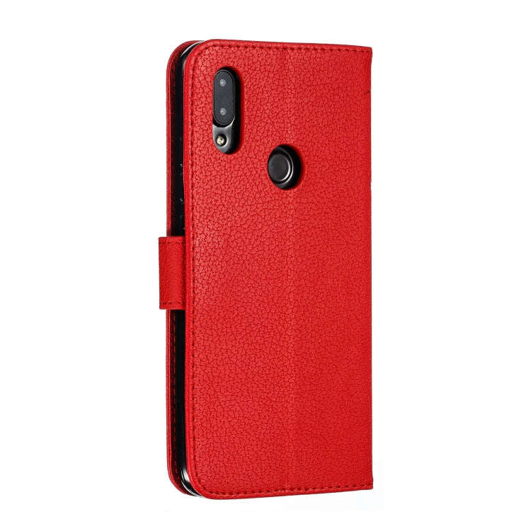 Feather Pattern Litchi Texture Horizontal Flip Leather Case with Wallet & Holder & Card Slots, Fo...