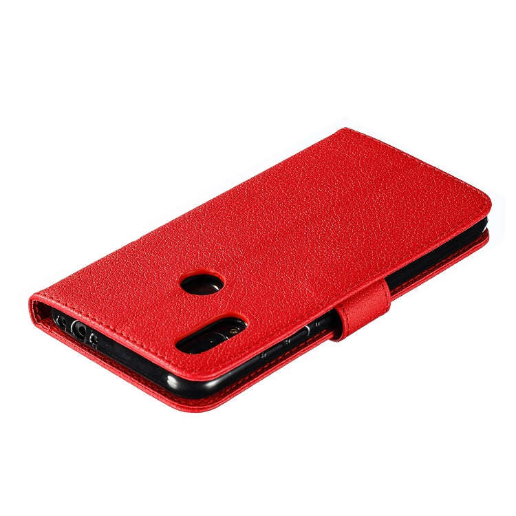 Feather Pattern Litchi Texture Horizontal Flip Leather Case with Wallet & Holder & Card Slots, Fo...