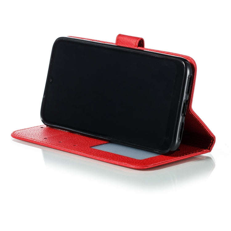 Feather Pattern Litchi Texture Horizontal Flip Leather Case with Wallet & Holder & Card Slots, Fo...