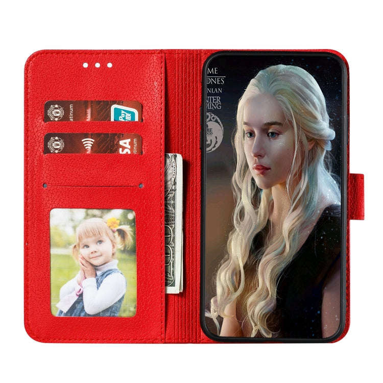Feather Pattern Litchi Texture Horizontal Flip Leather Case with Wallet & Holder & Card Slots, Fo...