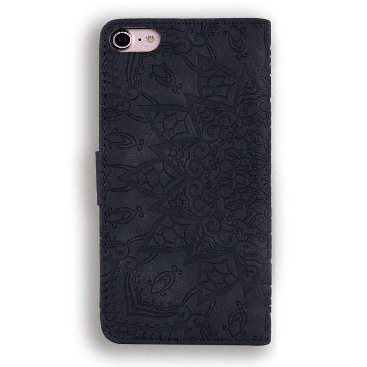 Calf Pattern Double Folding Design Embossed Leather Case with Wallet & Holder & Card Slots, For i...