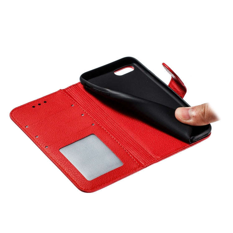 Feather Pattern Litchi Texture Horizontal Flip Leather Case with Wallet & Holder & Card Slots, Fo...