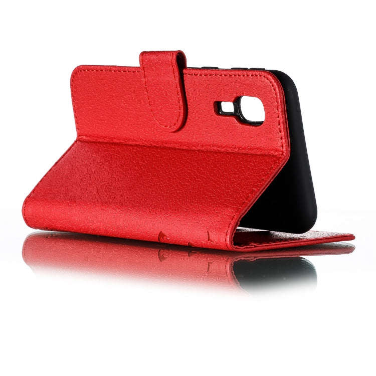Feather Pattern Litchi Texture Horizontal Flip Leather Case with Wallet & Holder & Card Slots, Fo...