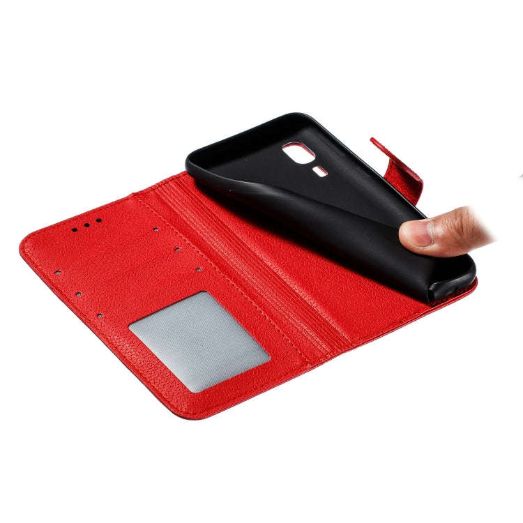 Feather Pattern Litchi Texture Horizontal Flip Leather Case with Wallet & Holder & Card Slots, Fo...