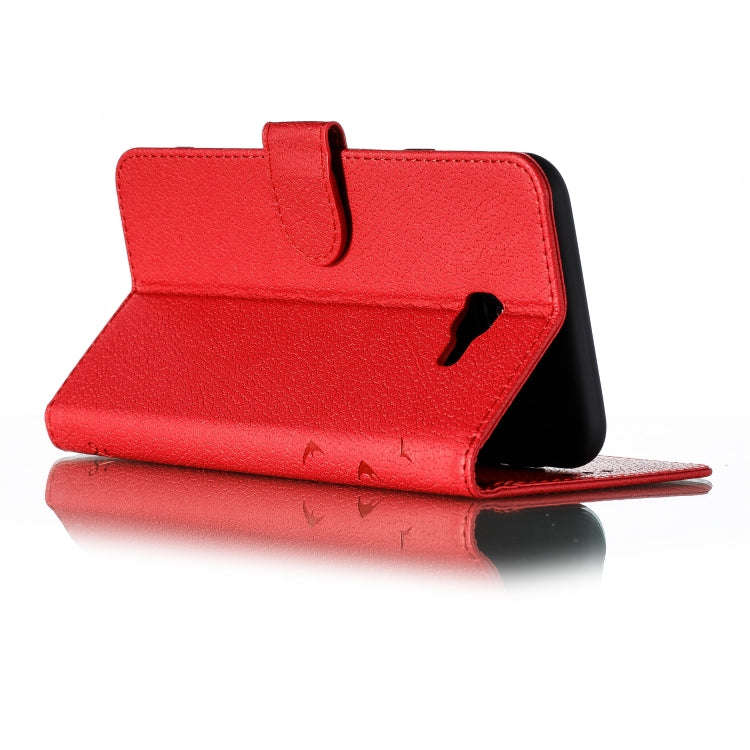 Feather Pattern Litchi Texture Horizontal Flip Leather Case with Wallet & Holder & Card Slots, Fo...