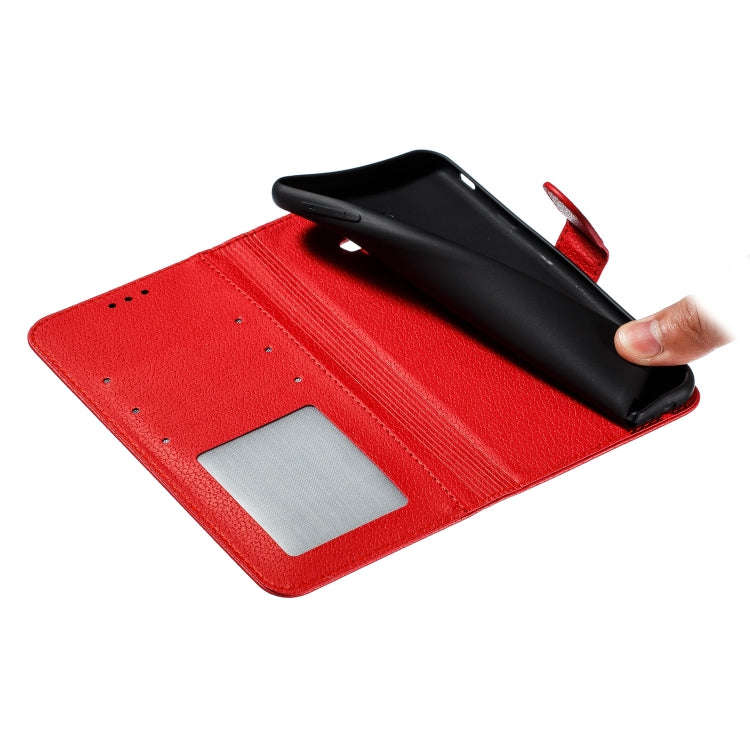 Feather Pattern Litchi Texture Horizontal Flip Leather Case with Wallet & Holder & Card Slots, Fo...