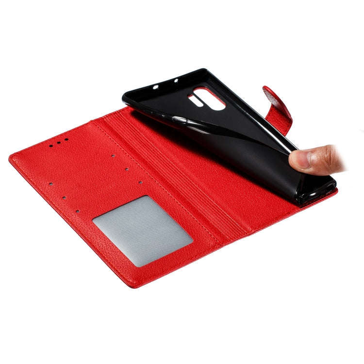 Feather Pattern Litchi Texture Horizontal Flip Leather Case with Wallet & Holder & Card Slots, Fo...