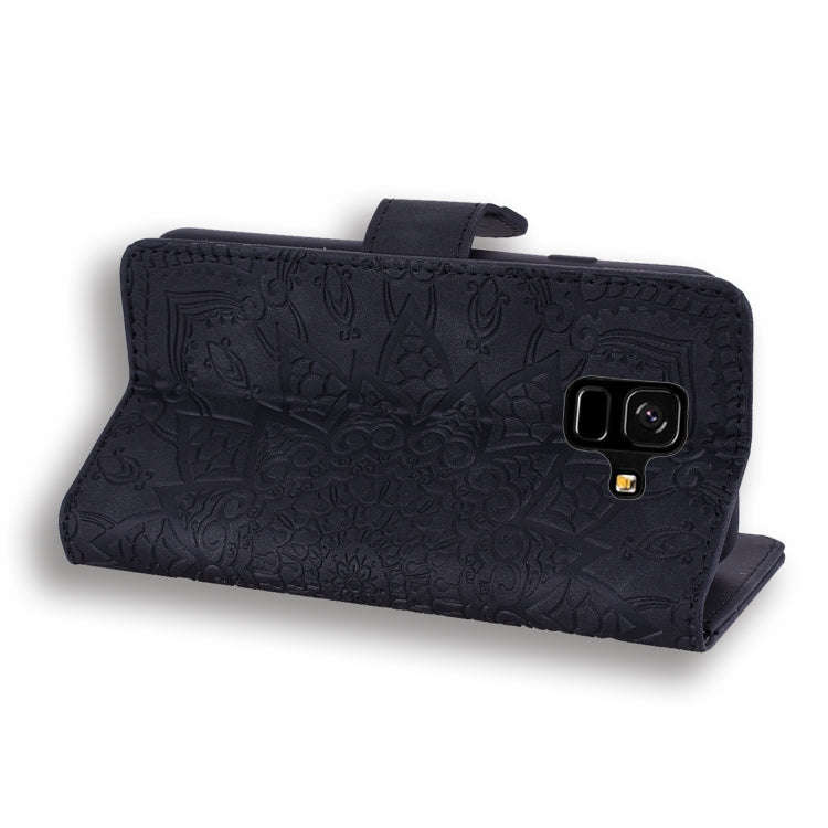 Calf Pattern Double Folding Design Embossed Leather Case with Wallet & Holder & Card Slots, for G...