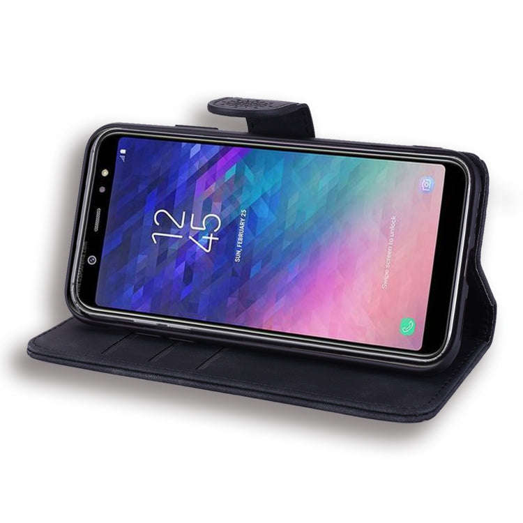 Calf Pattern Double Folding Design Embossed Leather Case with Wallet & Holder & Card Slots, for G...