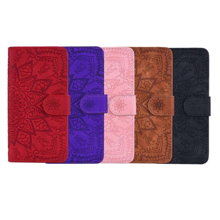 Calf Pattern Double Folding Design Embossed Leather Case with Wallet & Holder & Card Slots, for G...