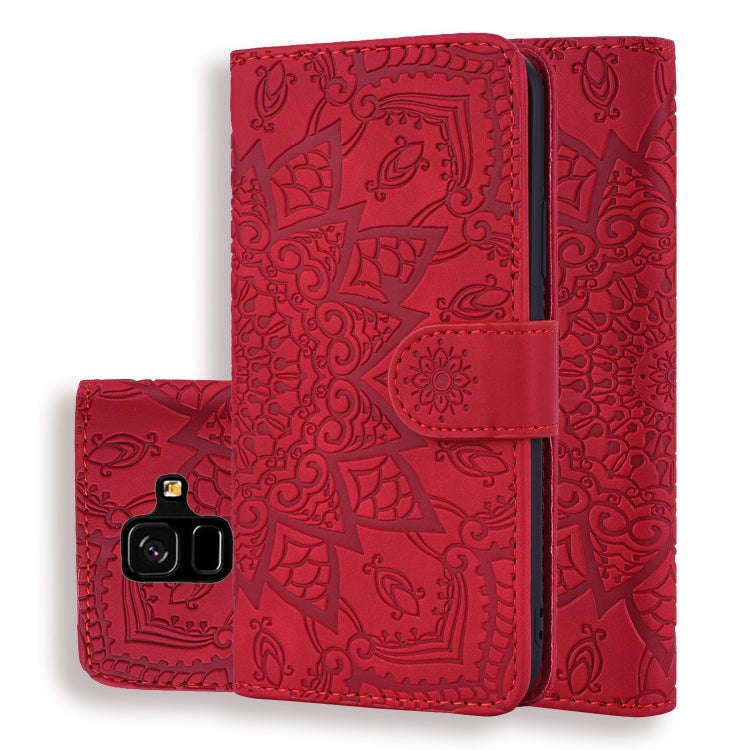 Calf Pattern Double Folding Design Embossed Leather Case with Wallet & Holder & Card Slots, for G...
