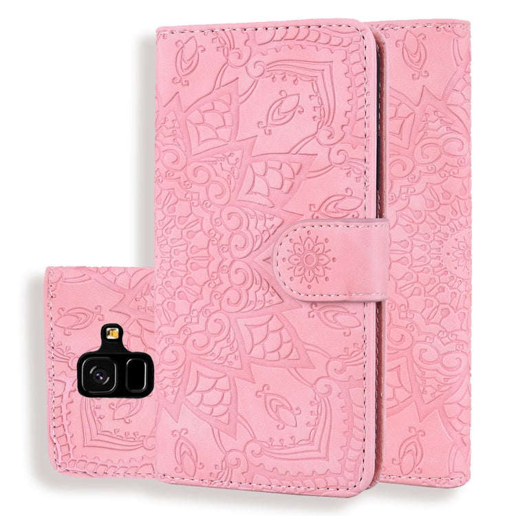 Calf Pattern Double Folding Design Embossed Leather Case with Wallet & Holder & Card Slots, for G...