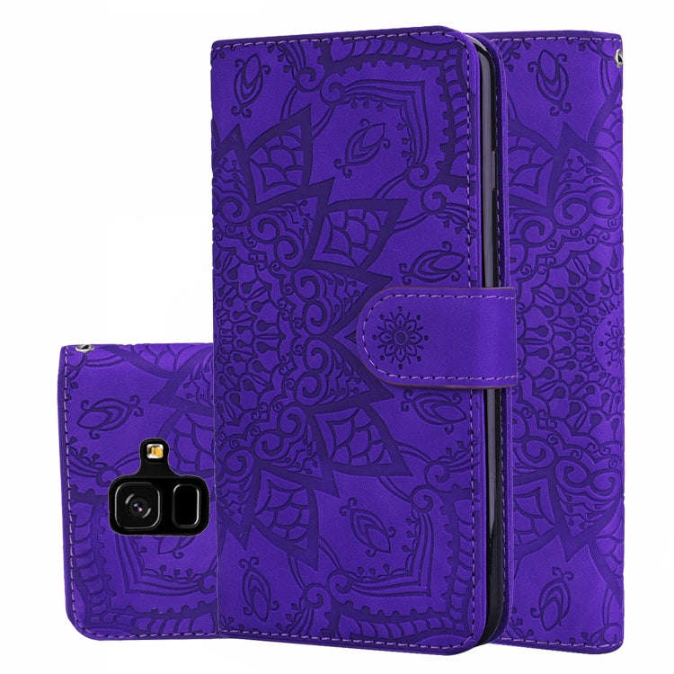 Calf Pattern Double Folding Design Embossed Leather Case with Wallet & Holder & Card Slots, for G...
