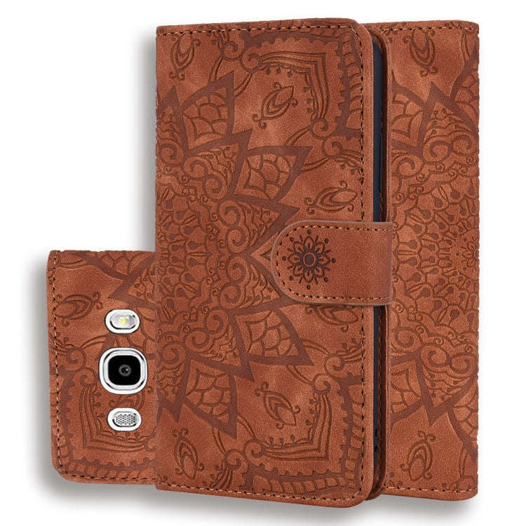 Calf Pattern Double Folding Design Embossed Leather Case with Wallet & Holder & Card Slots, for G...