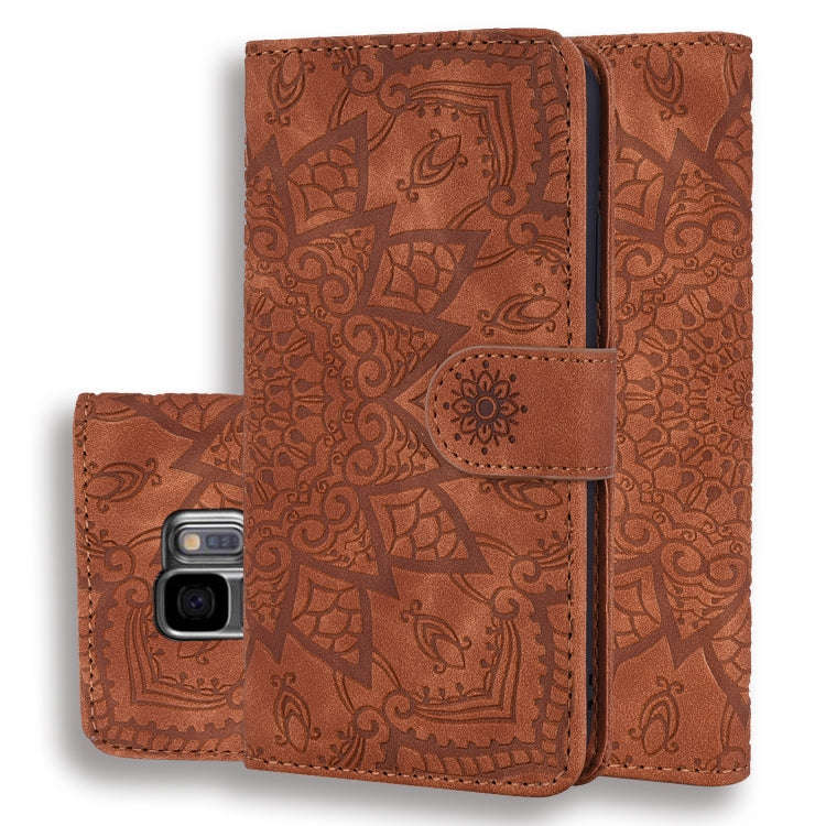 Calf Pattern Double Folding Design Embossed Leather Case with Wallet & Holder & Card Slots, for G...
