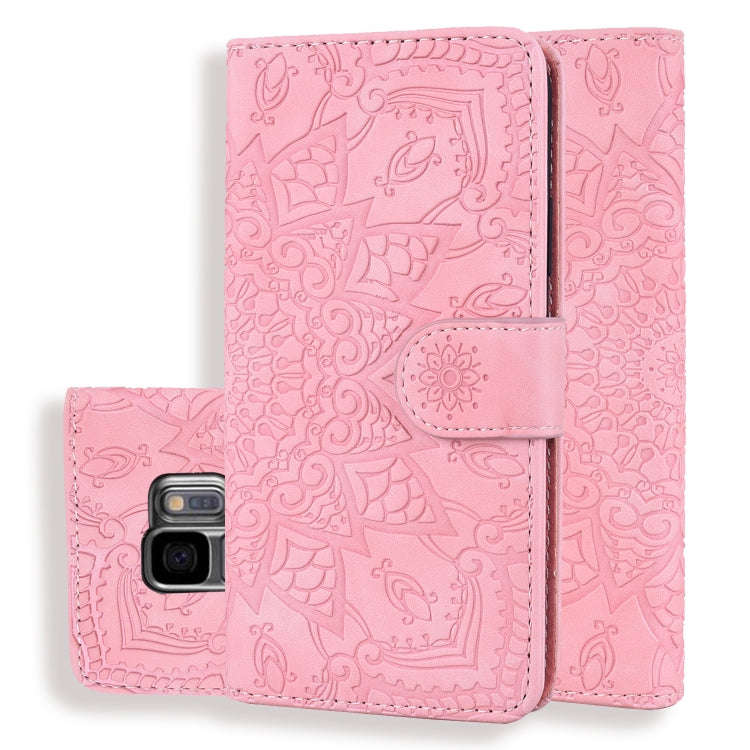 Calf Pattern Double Folding Design Embossed Leather Case with Wallet & Holder & Card Slots, for G...