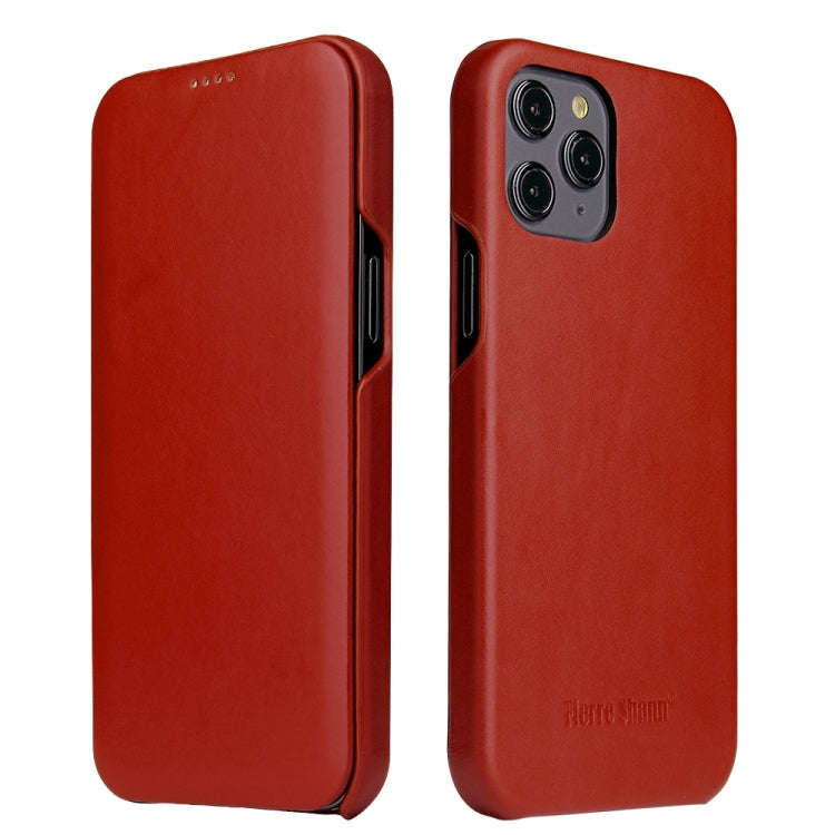 Fierre Shann Business Magnetic Horizontal Flip Genuine Leather Case, For iPhone 12 mini, For iPho...