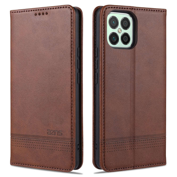 AZNS Magnetic Calf Texture Horizontal Flip Leather Case with Card Slots & Holder & Wallet, For Hu...
