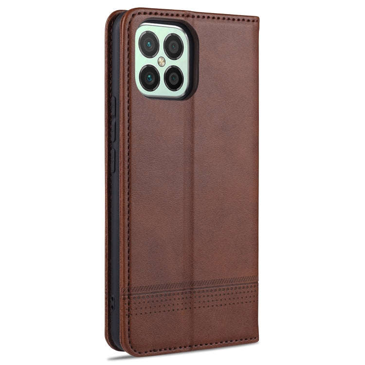 AZNS Magnetic Calf Texture Horizontal Flip Leather Case with Card Slots & Holder & Wallet, For Hu...