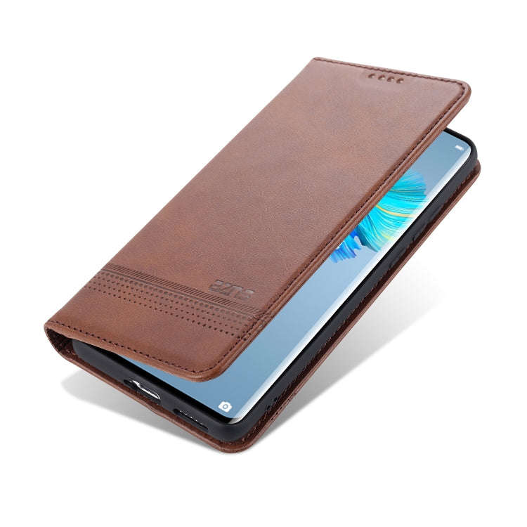 AZNS Magnetic Calf Texture Horizontal Flip Leather Case with Card Slots & Holder & Wallet, For Hu...