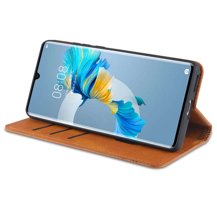 AZNS Magnetic Calf Texture Horizontal Flip Leather Case with Card Slots & Holder & Wallet, For Hu...