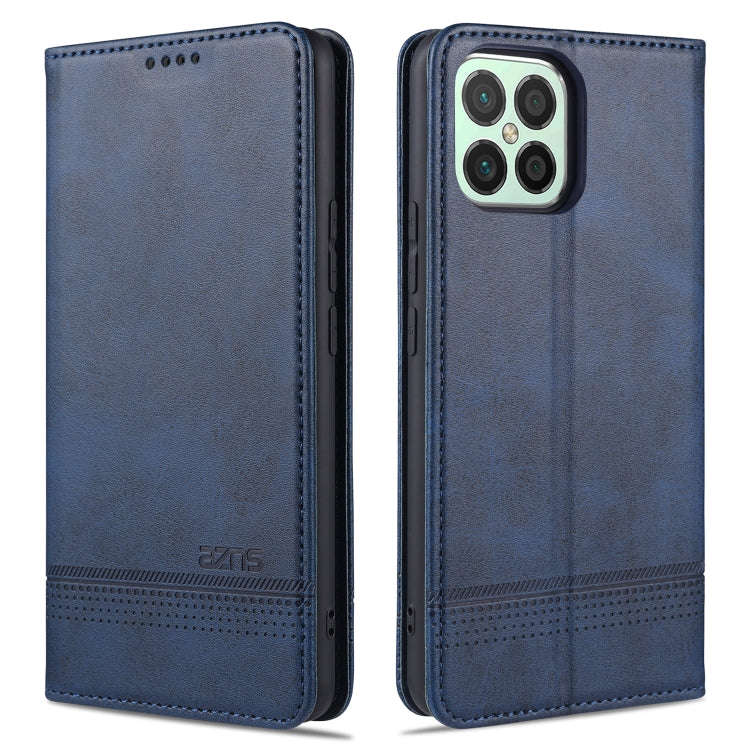 AZNS Magnetic Calf Texture Horizontal Flip Leather Case with Card Slots & Holder & Wallet, For Hu...