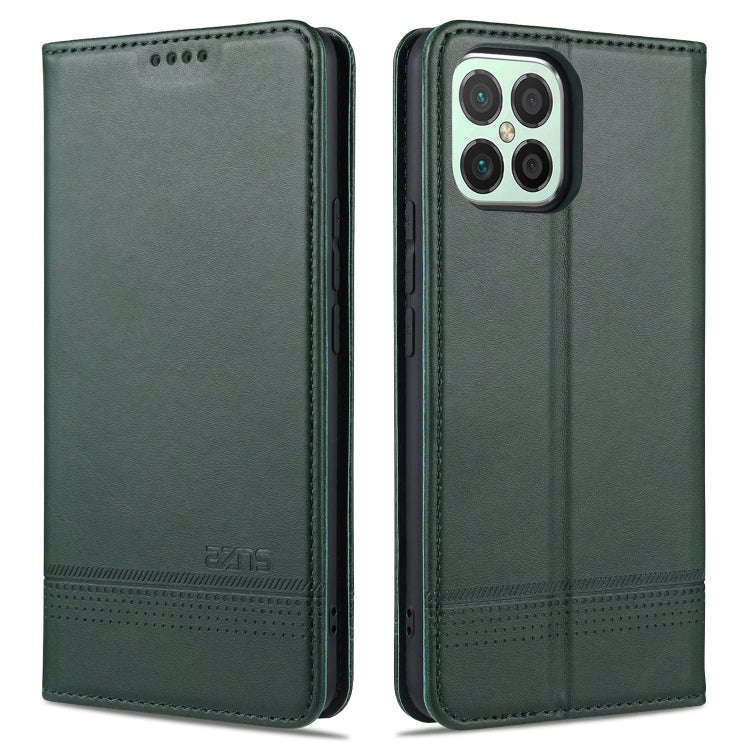 AZNS Magnetic Calf Texture Horizontal Flip Leather Case with Card Slots & Holder & Wallet, For Hu...