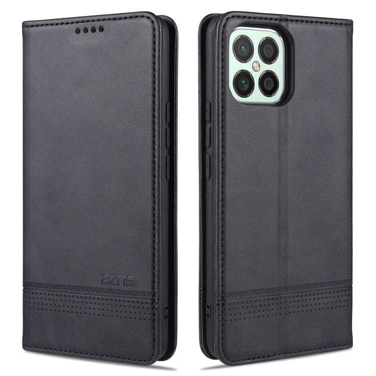 AZNS Magnetic Calf Texture Horizontal Flip Leather Case with Card Slots & Holder & Wallet, For Hu...
