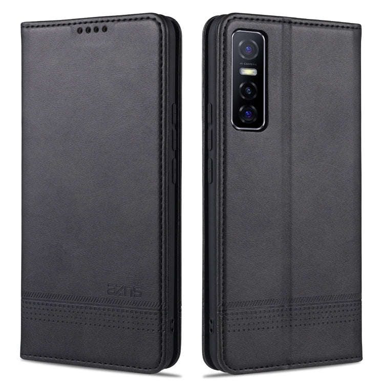 AZNS Magnetic Calf Texture Horizontal Flip Leather Case with Card Slots & Holder & Wallet, For Hu...