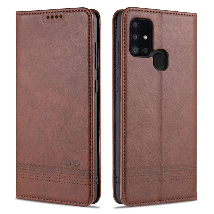 AZNS Magnetic Calf Texture Horizontal Flip Leather Case with Card Slots & Holder & Wallet, For Hu...
