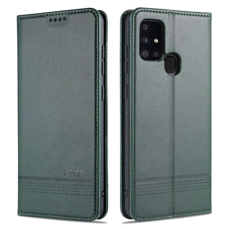 AZNS Magnetic Calf Texture Horizontal Flip Leather Case with Card Slots & Holder & Wallet, For Hu...
