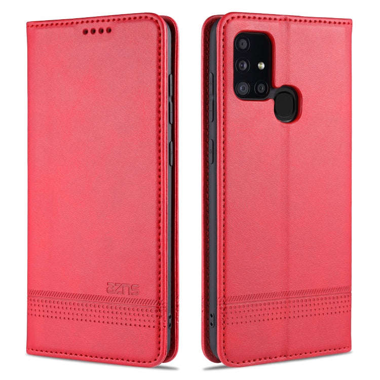 AZNS Magnetic Calf Texture Horizontal Flip Leather Case with Card Slots & Holder & Wallet, For Hu...