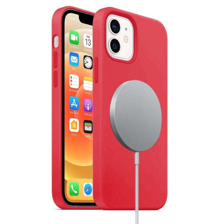 Magnetic Liquid Silicone Full Coverage Shockproof Case with Magsafe Charging Magnet, For iPhone 1...