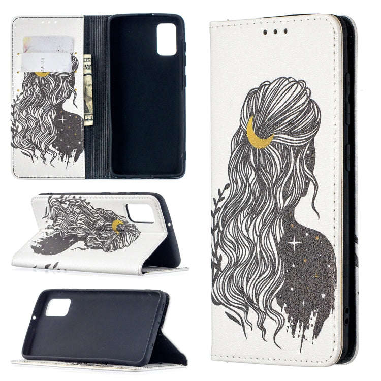 Colored Drawing Pattern Invisible Magnetic Horizontal Flip PU Leather Case with Holder & Card Slo...