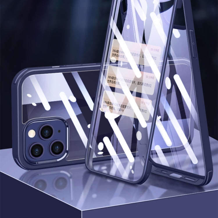 Double-sided Plastic Glass Protective Case, For iPhone 12 mini, For iPhone 12 / 12 Pro, For iPhon...