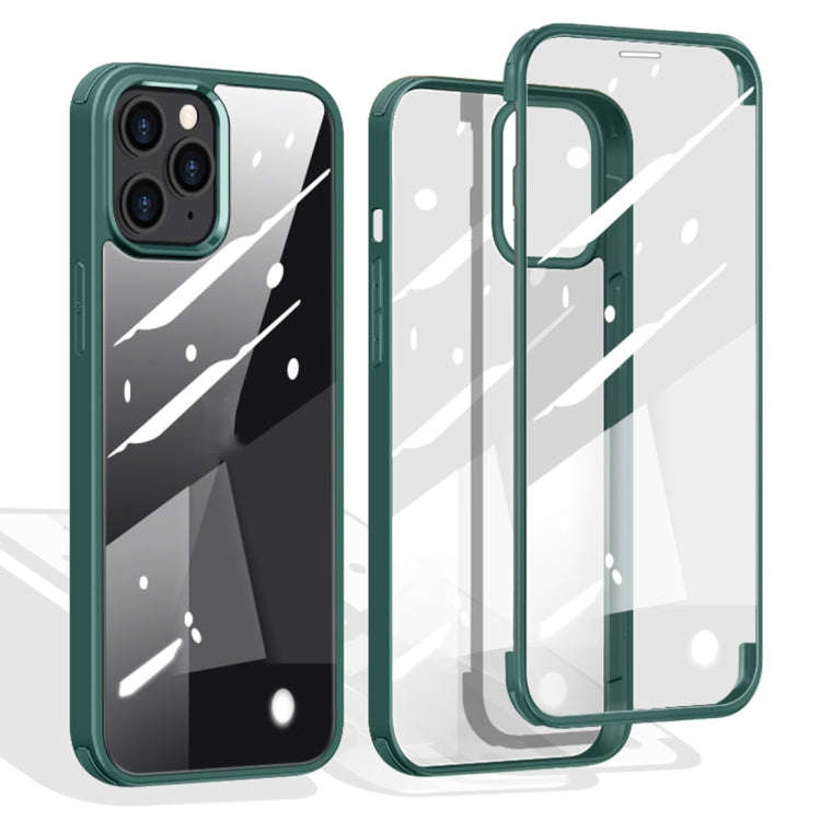 Double-sided Plastic Glass Protective Case, For iPhone 12 mini, For iPhone 12 / 12 Pro, For iPhon...