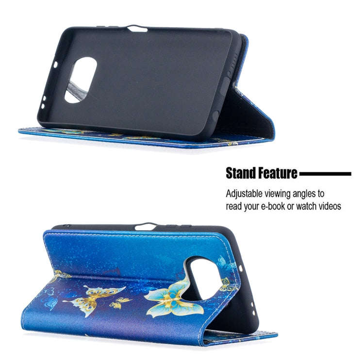 Colored Drawing Pattern Invisible Magnetic Horizontal Flip PU Leather Case with Holder & Card Slo...