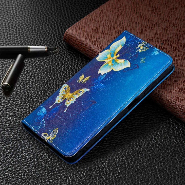 Colored Drawing Pattern Invisible Magnetic Horizontal Flip PU Leather Case with Holder & Card Slo...