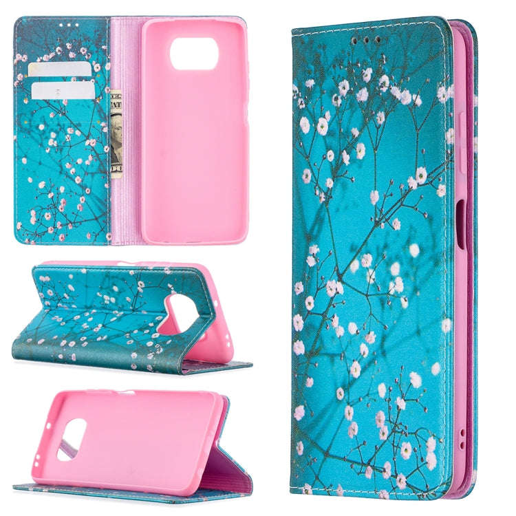 Colored Drawing Pattern Invisible Magnetic Horizontal Flip PU Leather Case with Holder & Card Slo...