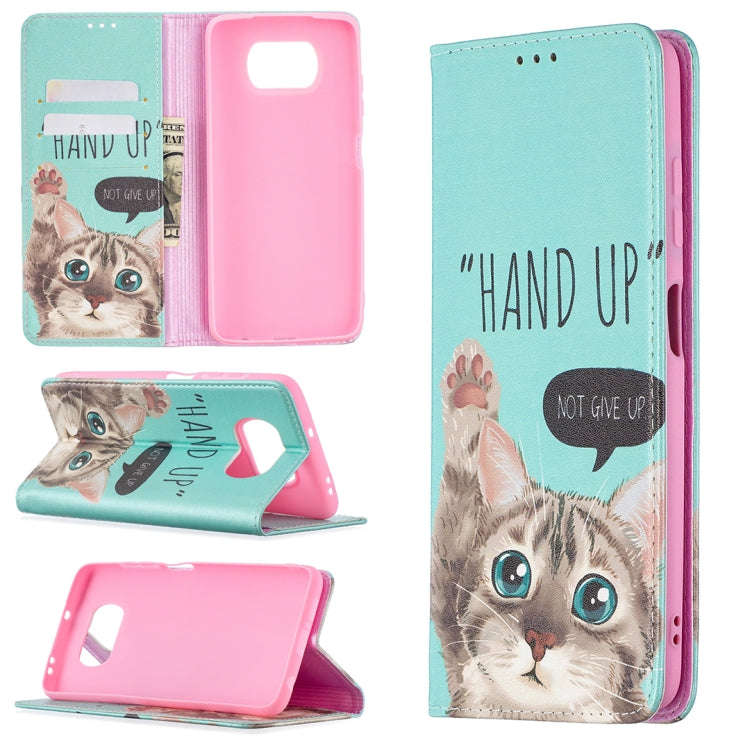 Colored Drawing Pattern Invisible Magnetic Horizontal Flip PU Leather Case with Holder & Card Slo...