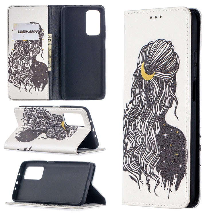 Colored Drawing Pattern Invisible Magnetic Horizontal Flip PU Leather Case with Holder & Card Slo...