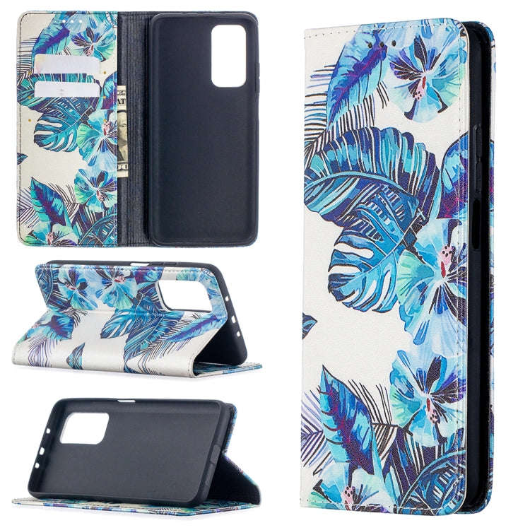 Colored Drawing Pattern Invisible Magnetic Horizontal Flip PU Leather Case with Holder & Card Slo...