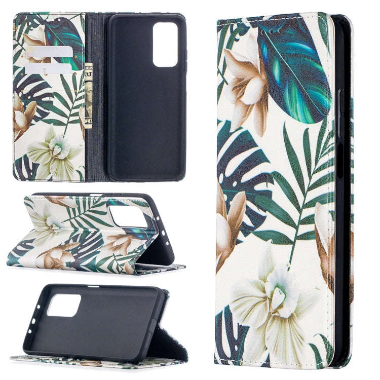 Colored Drawing Pattern Invisible Magnetic Horizontal Flip PU Leather Case with Holder & Card Slo...