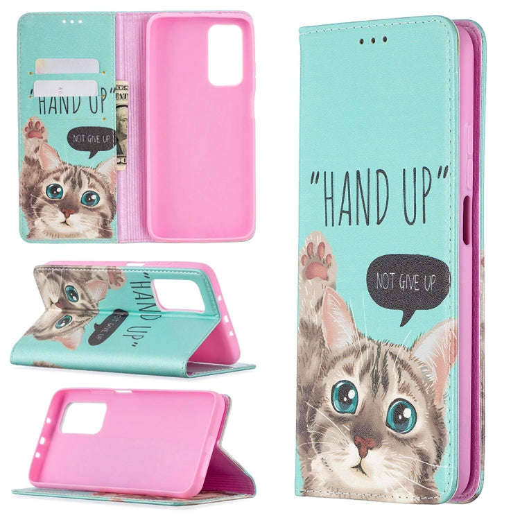 Colored Drawing Pattern Invisible Magnetic Horizontal Flip PU Leather Case with Holder & Card Slo...