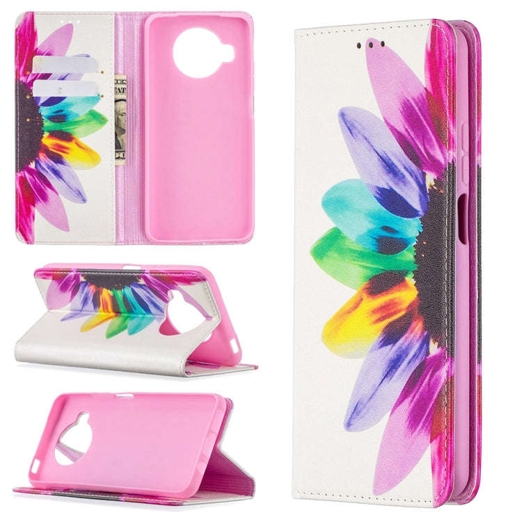 Colored Drawing Pattern Invisible Magnetic Horizontal Flip PU Leather Case with Holder & Card Slo...